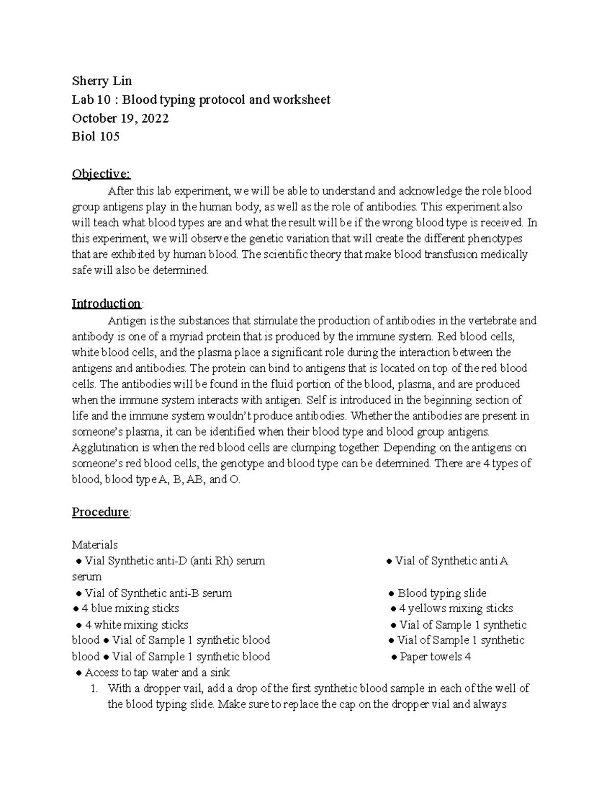 blood-lab-lab-sherry-lin-lab-10-blood-typing-protocol-and
