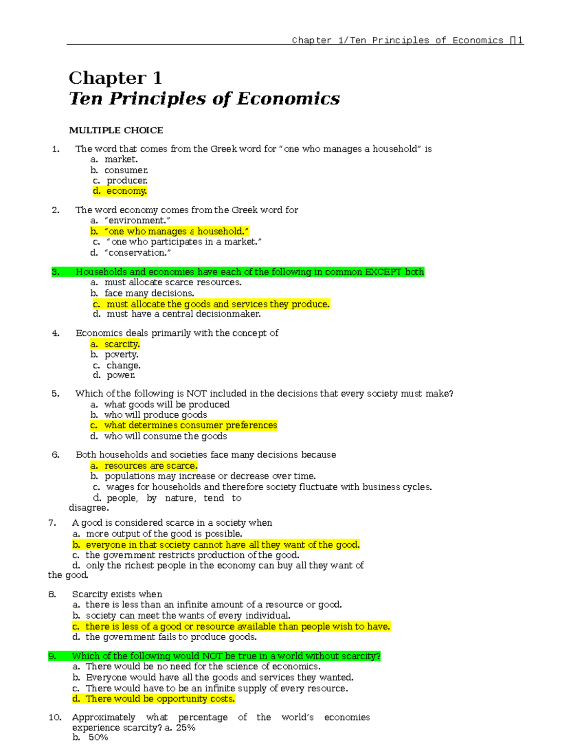 Chapter 1 Review - Notes - Chapter 1 Ten Principles Of Economics ...