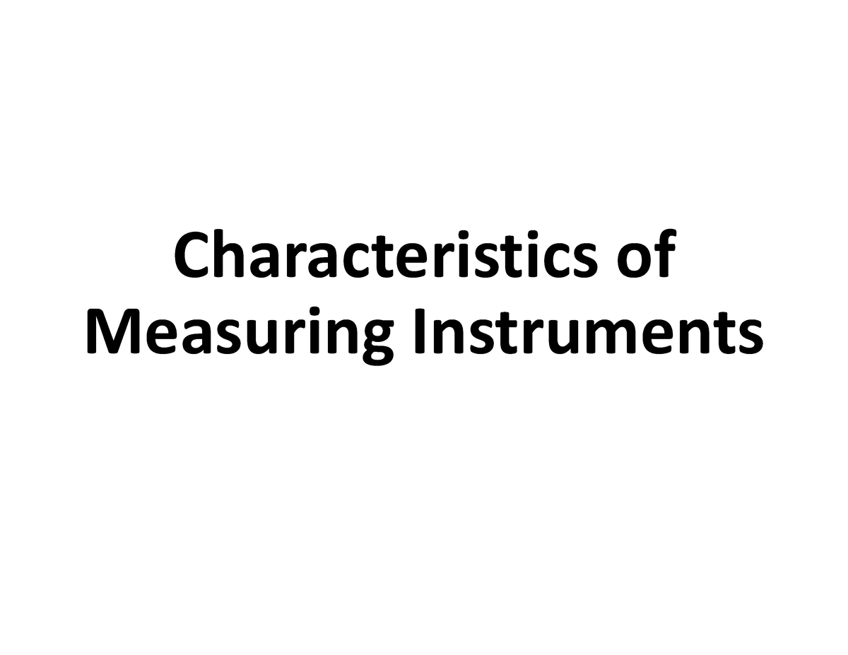 static-characteristics-of-measuring-instruments-characteristics-of