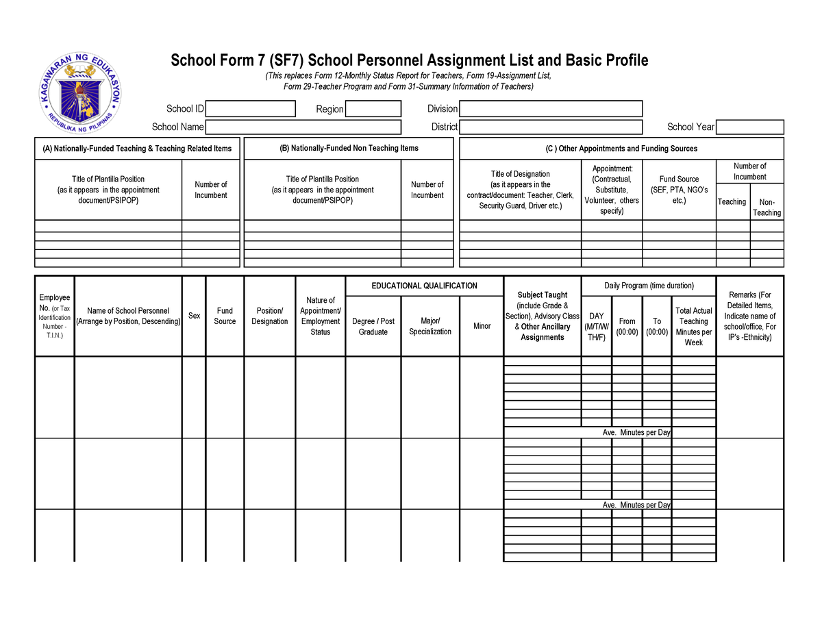 assignment of school personnel