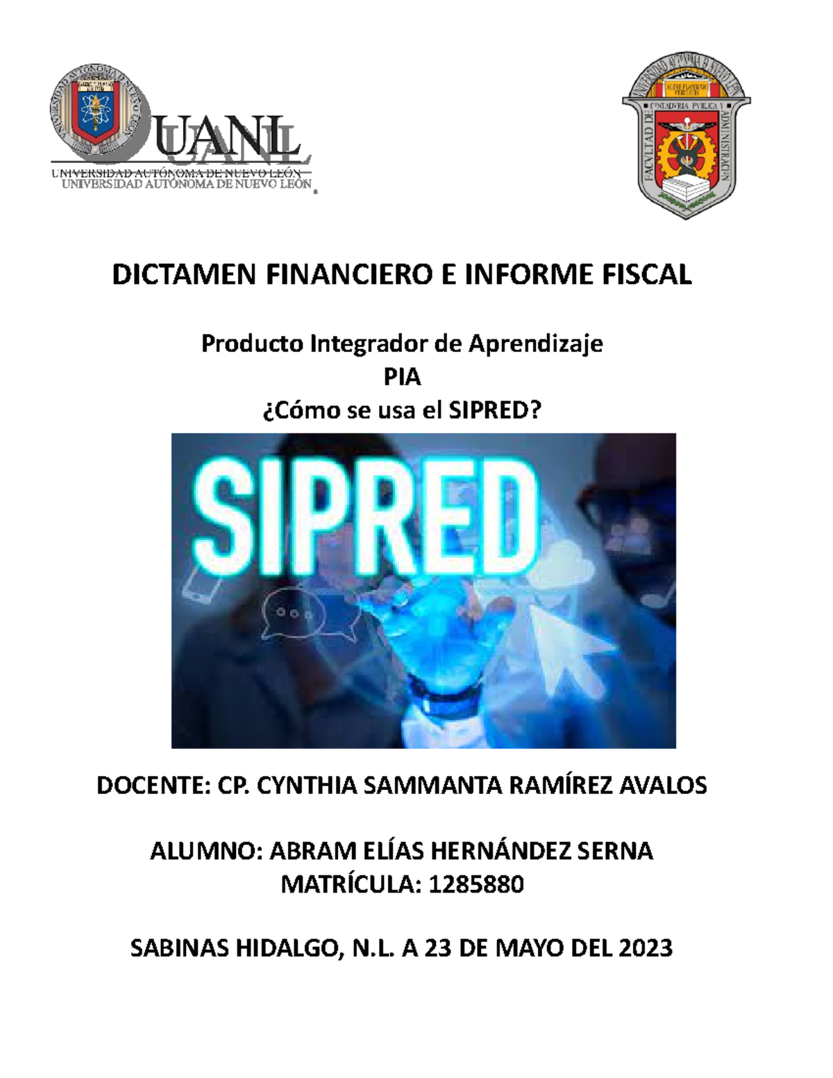 ¿Cómo trabajar el SIPRED en el país de México? - DICTAMEN FINANCIERO E ...