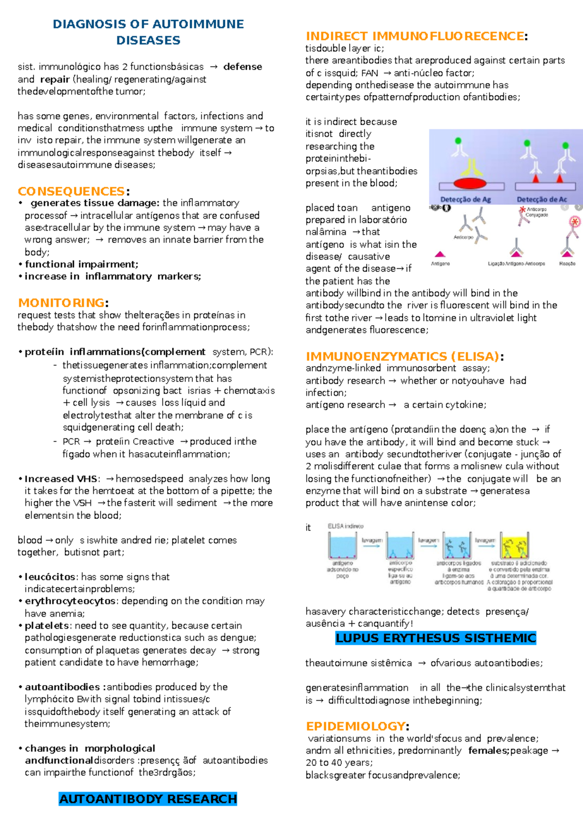 Diagnosis OF Autoimmune Diseases - DIAGNOSIS OF AUTOIMMUNE DISEASES ...