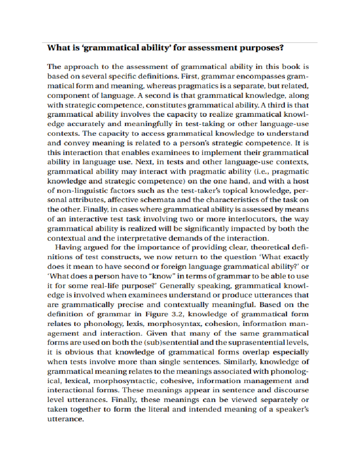 Grammatical ability for assessment purposes - Secondary Education in ...