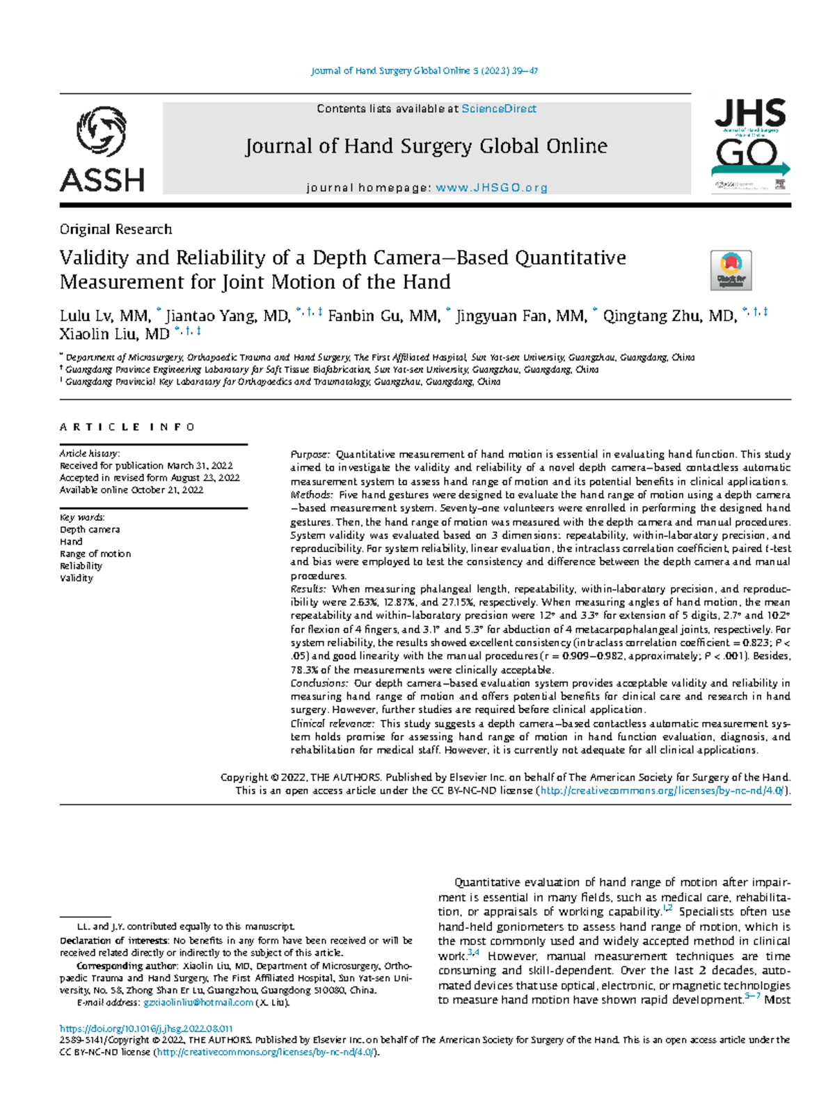 8a. 2021.Validity and Reliability of a Depth Camera-Based Quantitative ...
