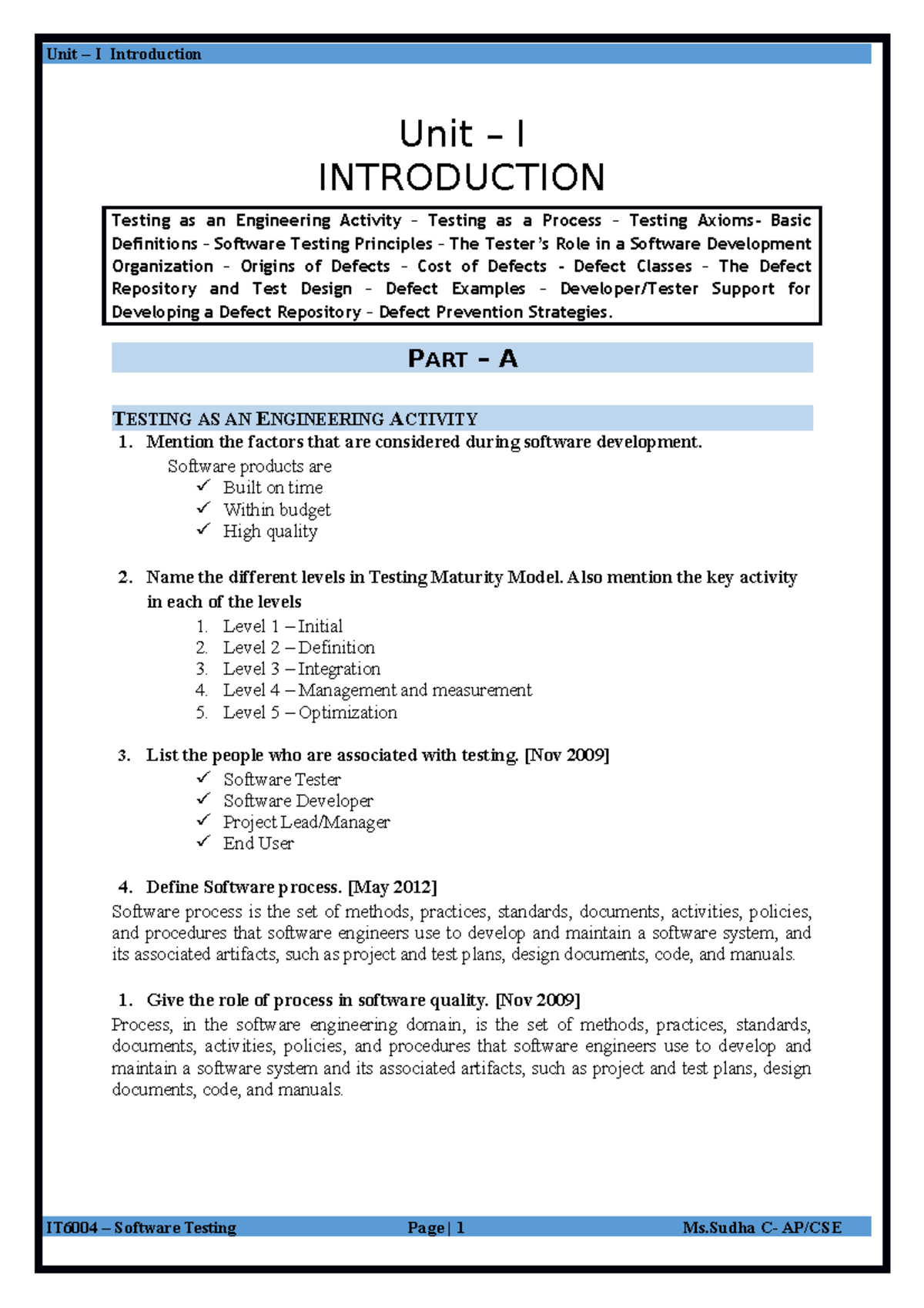 Guru99 Free Software Testing Course