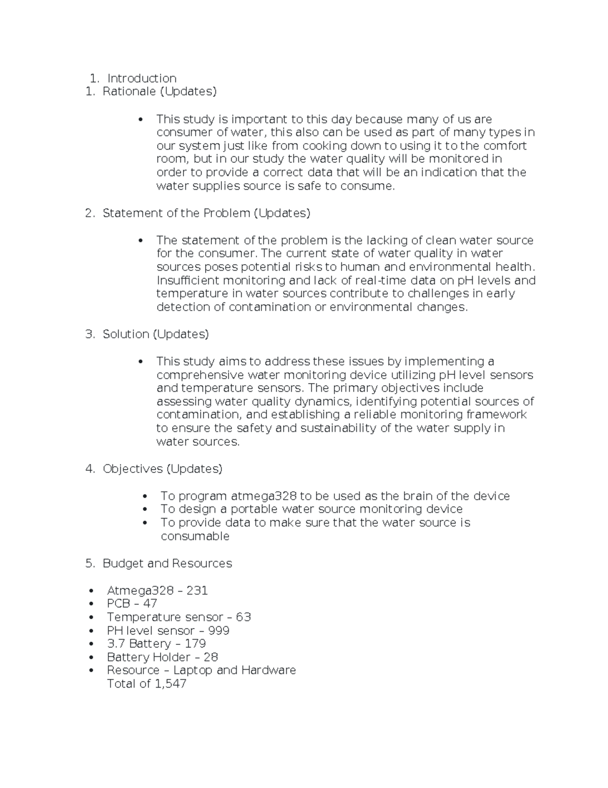 Updated manuscript - Assignment - Introduction Rationale (Updates) This ...