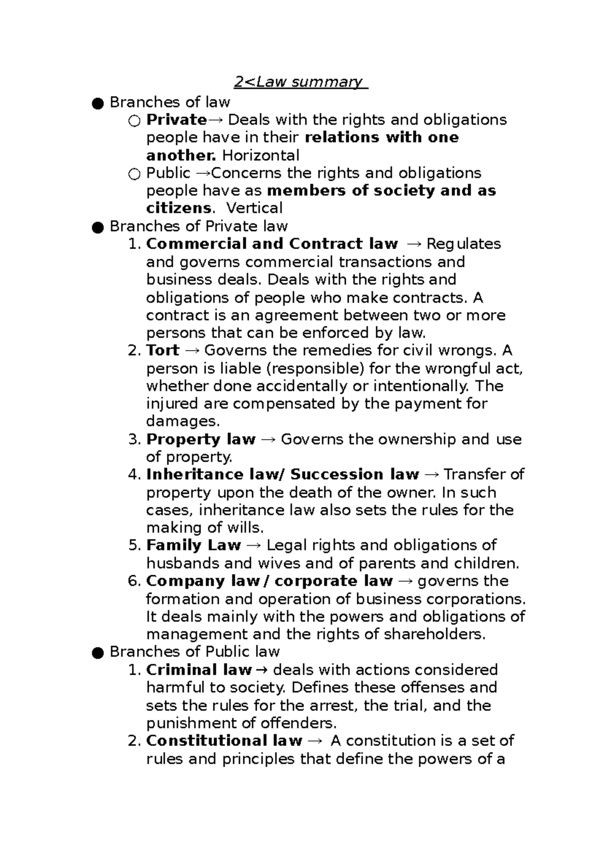 Law primer parcial - nnk - 2