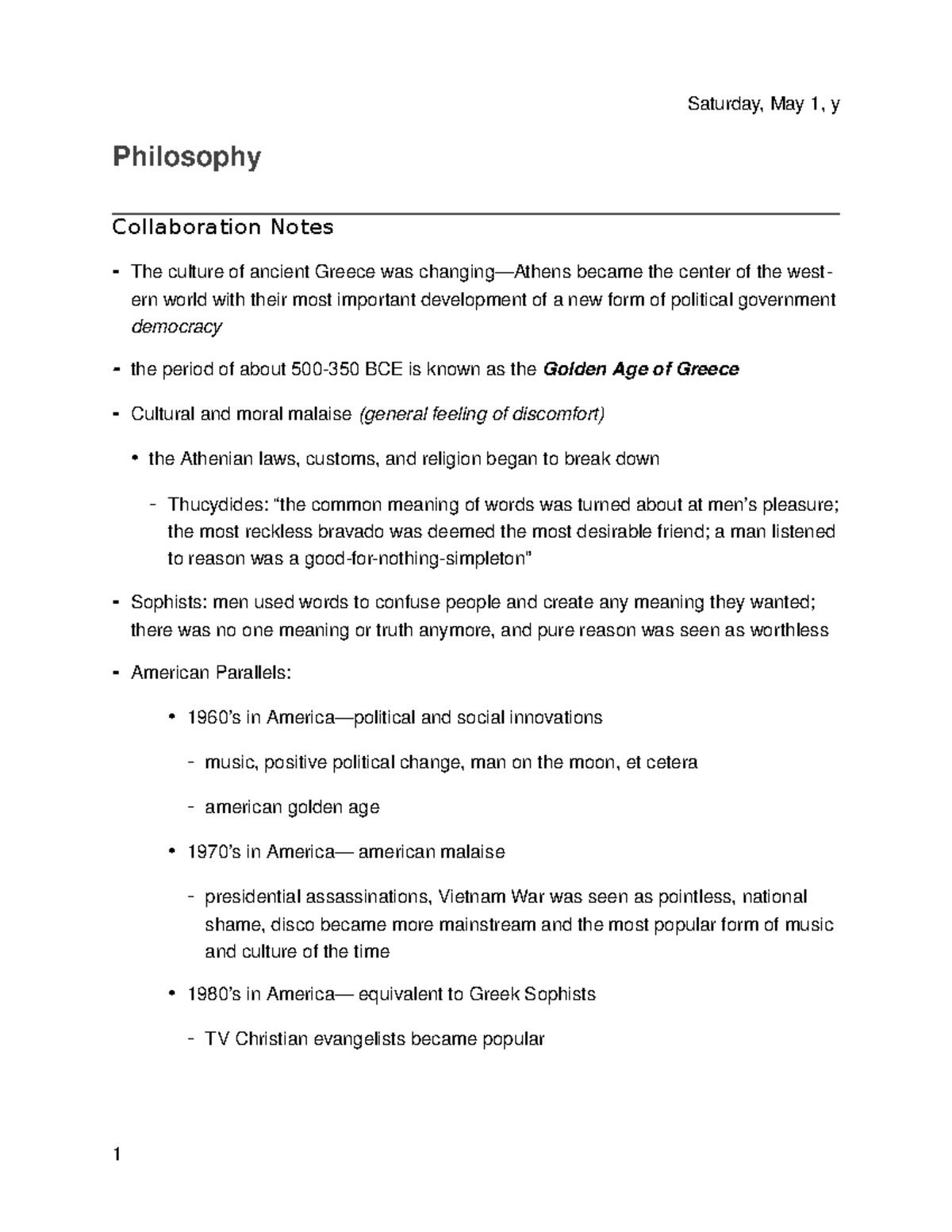 Collaboration Notes 2 - Sunday, March 24, y Philosophy Collaboration ...