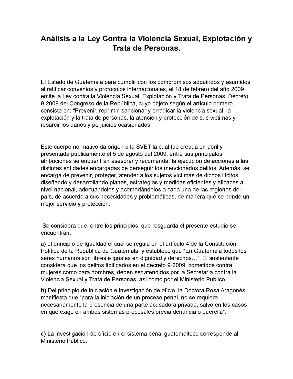 Análisis A La Ley Contra La Violencia Sexual Análisis A La Ley Contra La Violencia Sexual 3637