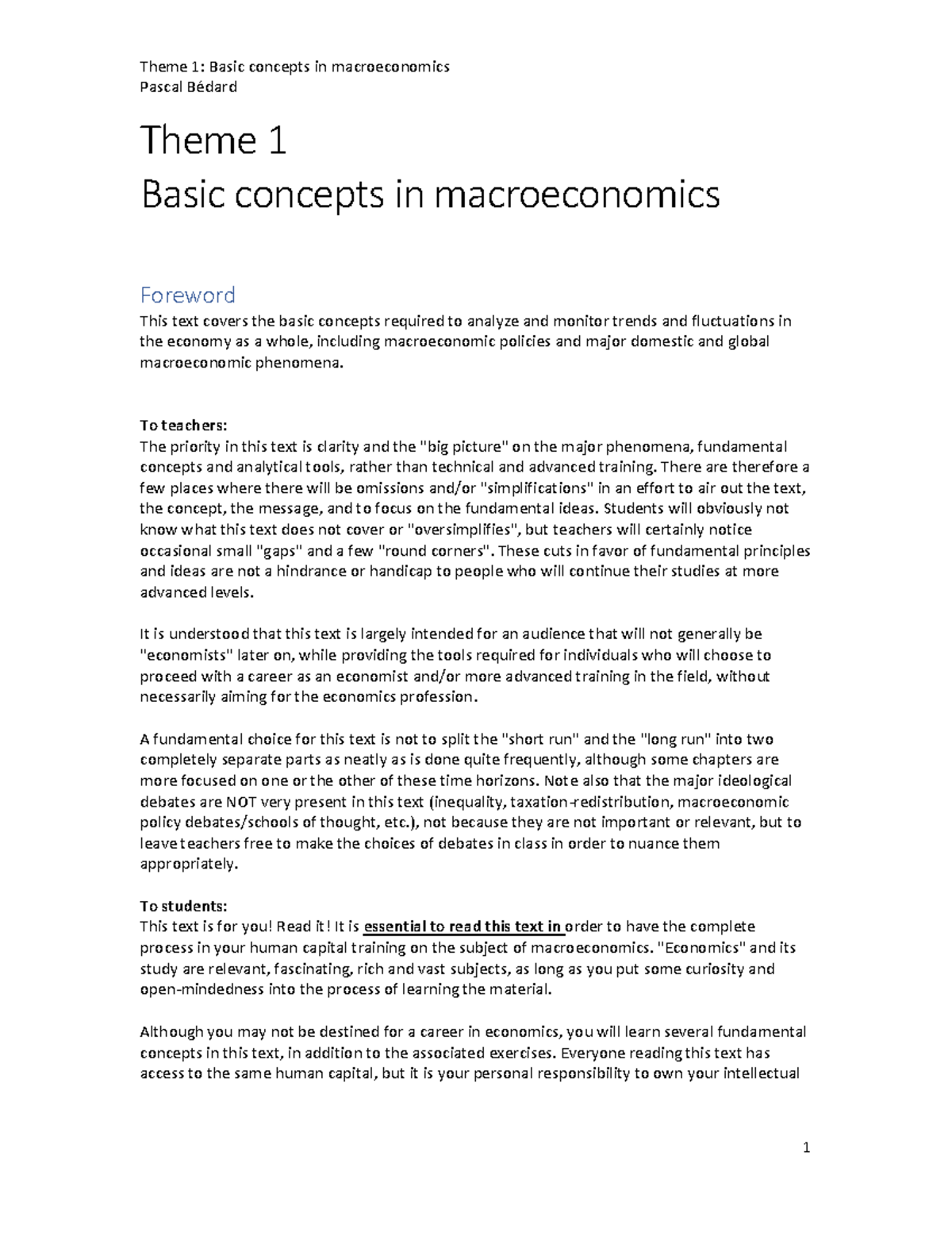 01notes concepts De Base en - Pascal Bédard Theme 1 Basic concepts in ...