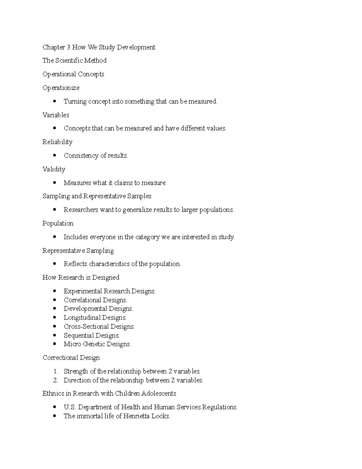 Chapter 3 How We Study Development - Chapter 3 How We Study Development ...