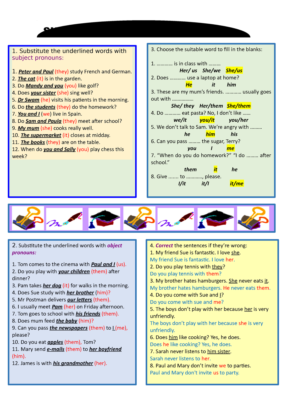 subject-and-object-pronouns-exercises-subject-and-object-pronouns