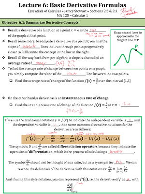 Lecture 2 Complete Notes - Lecture 2: Introduction to Limits Essentials ...