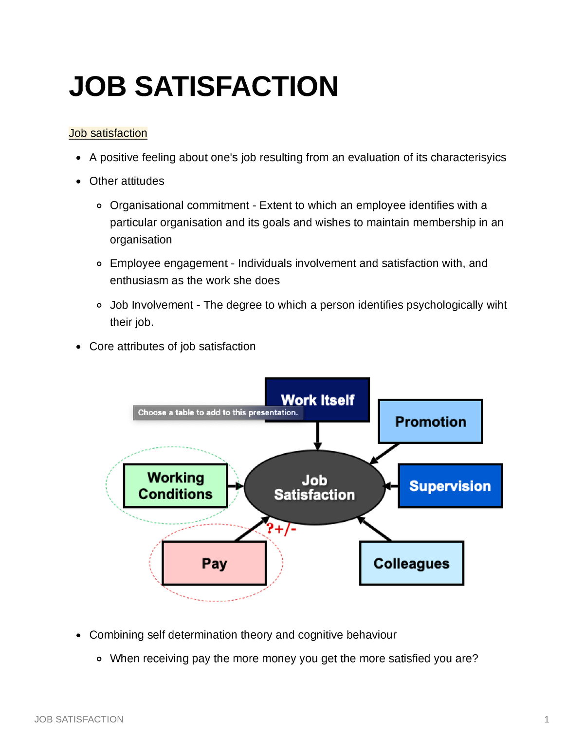 thesis about job satisfaction