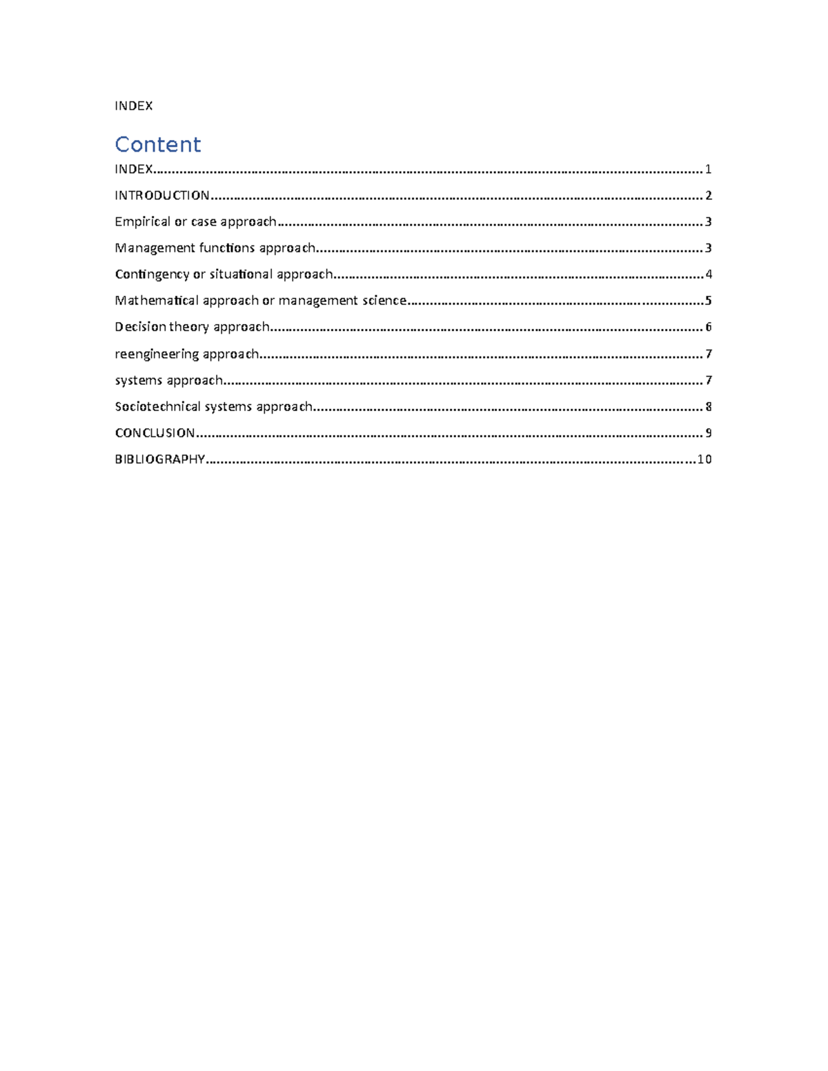 Administrative Analysis Models - - Studocu