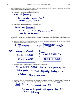 CH11-WHW-Solutions - Homework Help With Notes - NAME: CH11 WRITTEN HW ...