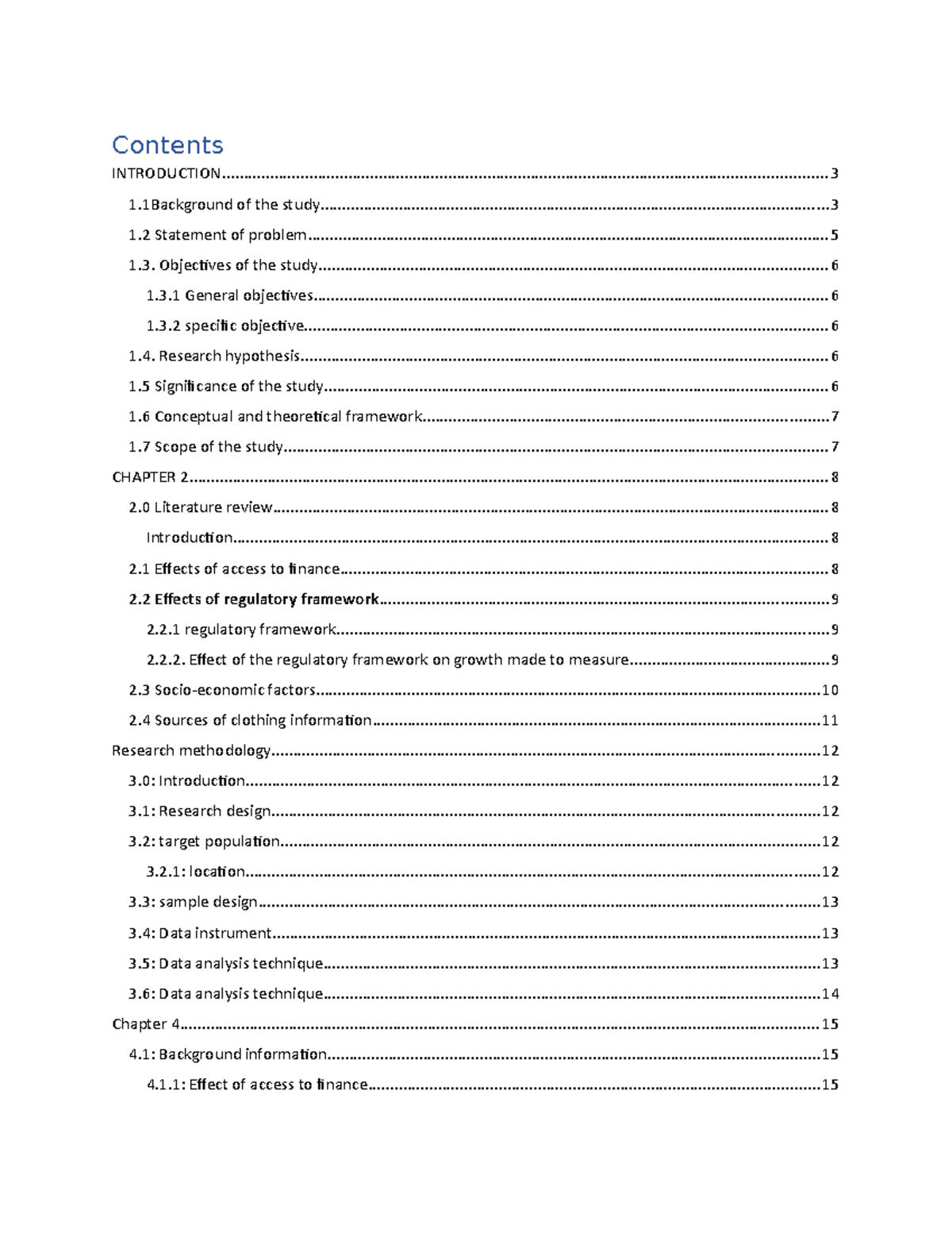 Factors Affecting THE Growth OF MADE TO Measure Garment IN Kenya ...