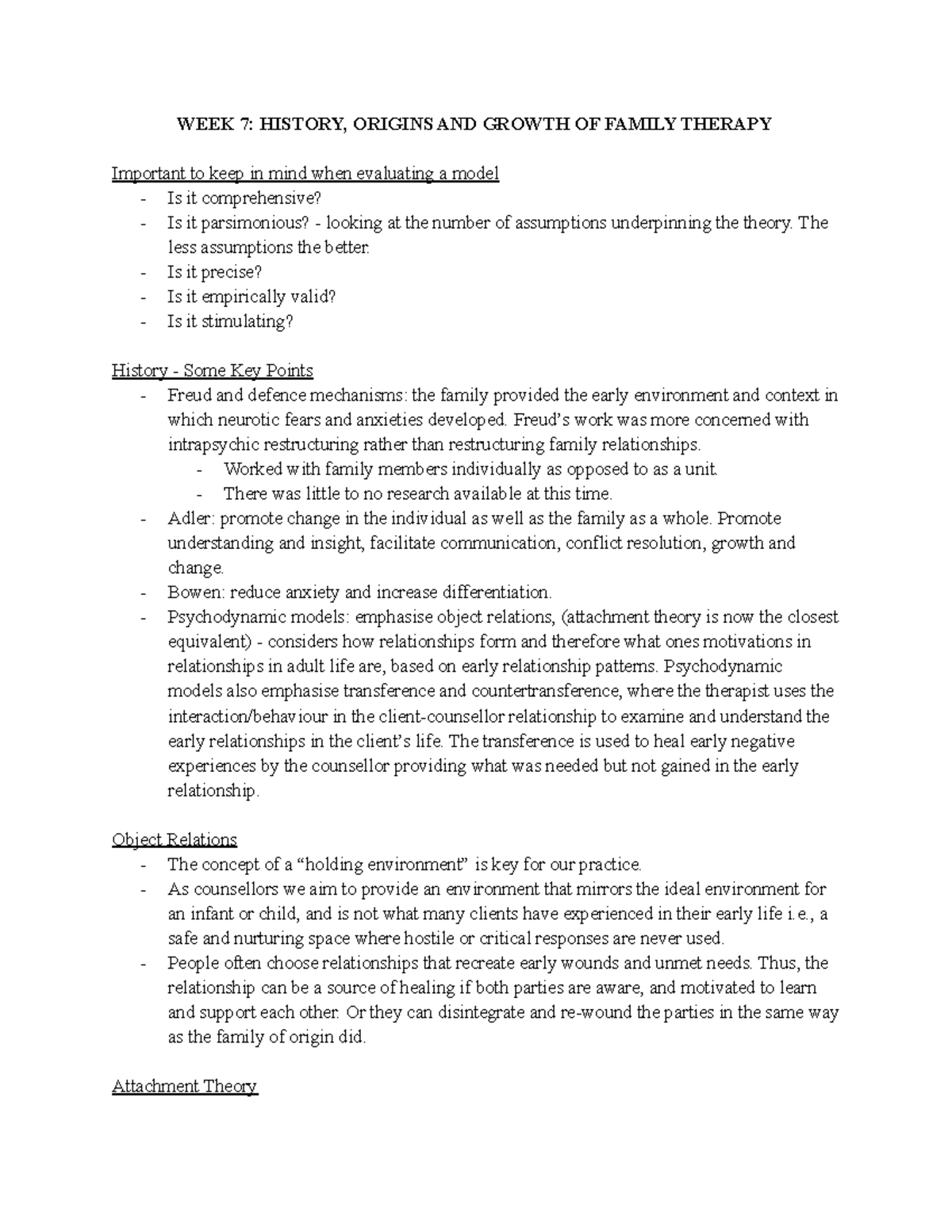 COU381 WEEK 7 History, Origins AND Growth OF Family Therapy Tutorial