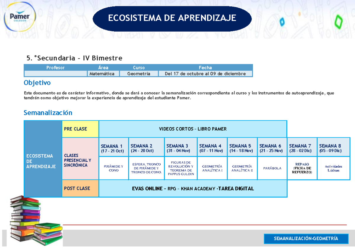 2022 Ivbim 5S GEOM - ASDASDSA - SEMANALIZACI”N-GEOMETRÕA ECOSISTEMA DE ...