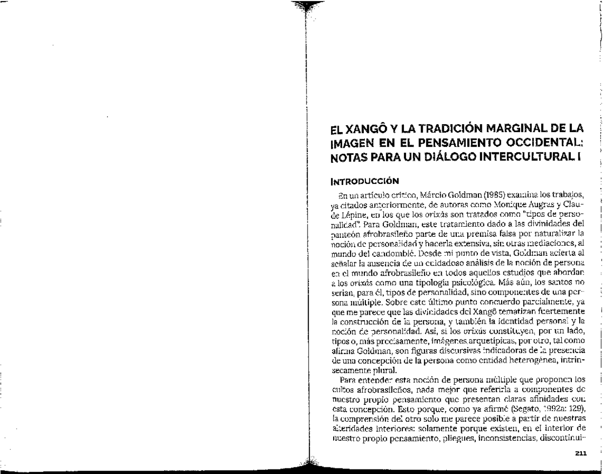 Pdfcoffee - adaw - EL XANGO Y LA TRADICION MARGINAL DE LA IMAGEN EN EL ...
