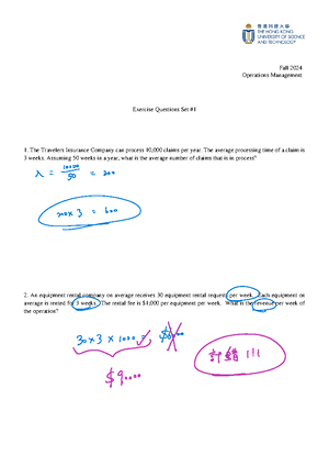 HW3 ISOM2700 (Solution) - Professor Guodong Lyu Fall 2024 ISOM 2700 ...