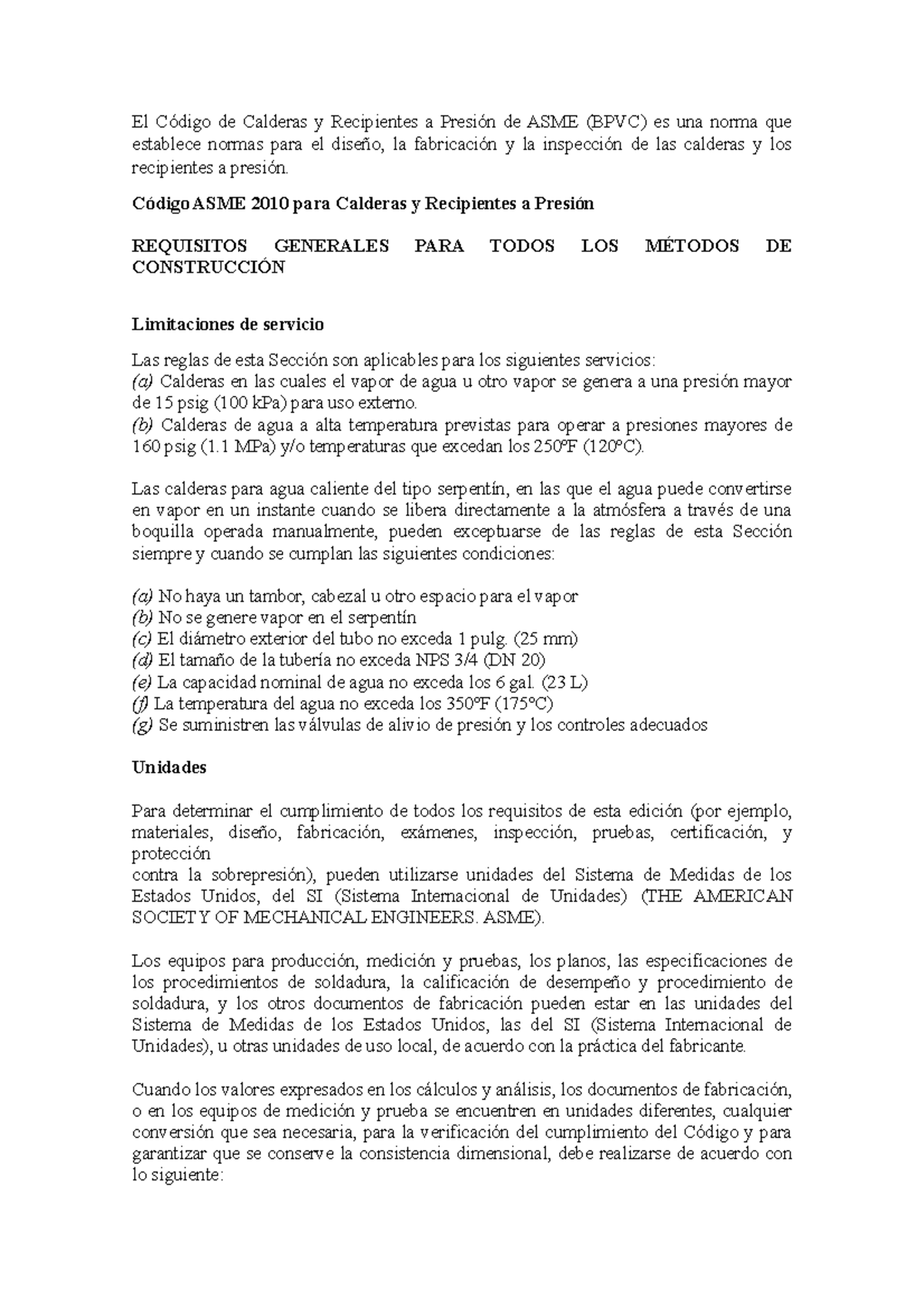 El Código de Calderas y Recipientes a Presión de ASME - Código ASME ...
