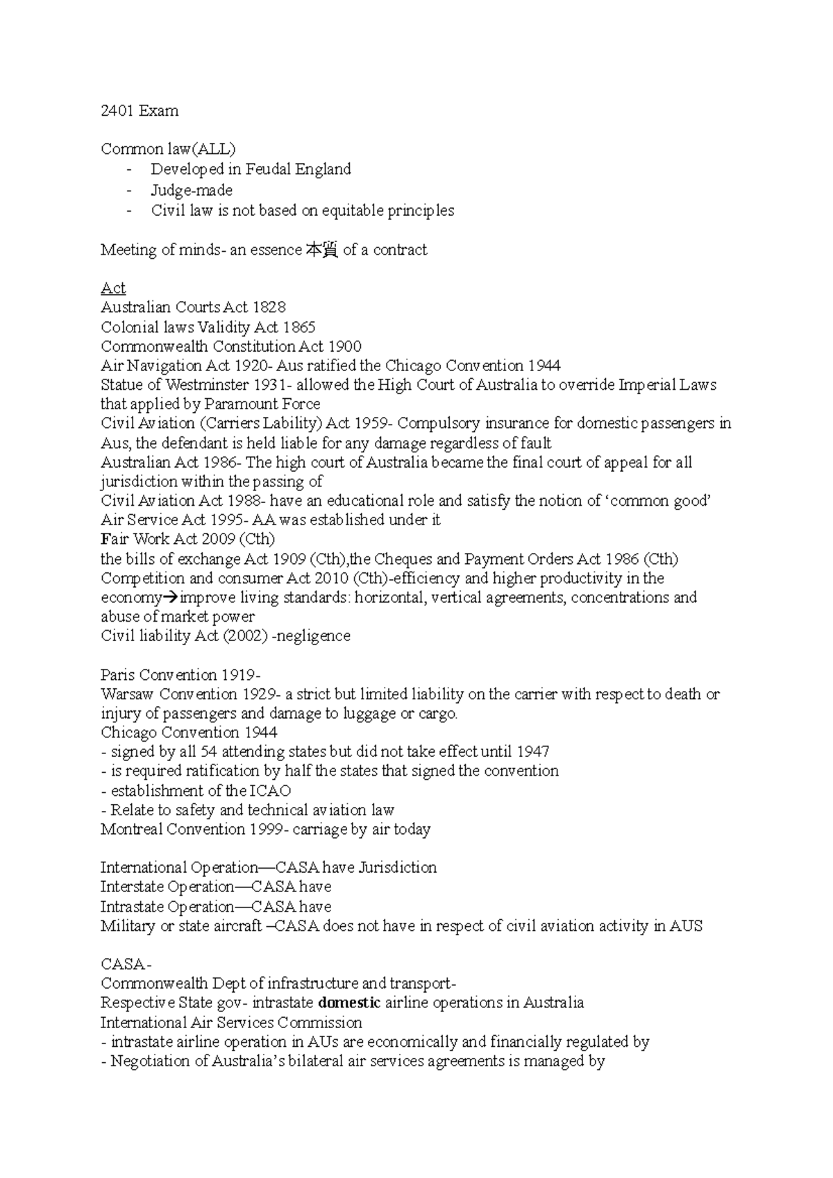 2401-exam-2401-exam-2401-exam-common-law-all-developed-in-feudal