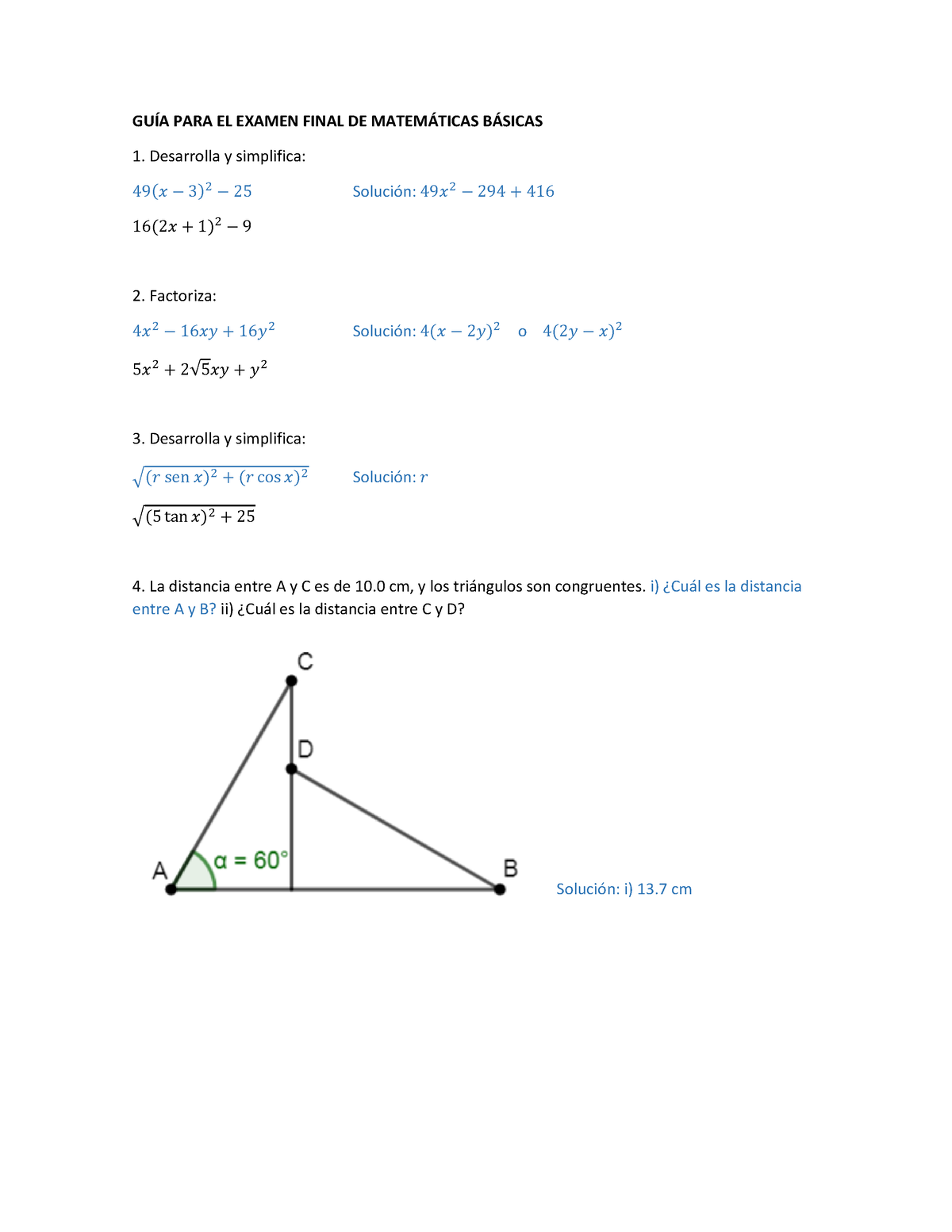 GUÍA Matbas EF - Repaso Angulos - GUÕA PARA EL EXAMEN FINAL DE MATEM ...