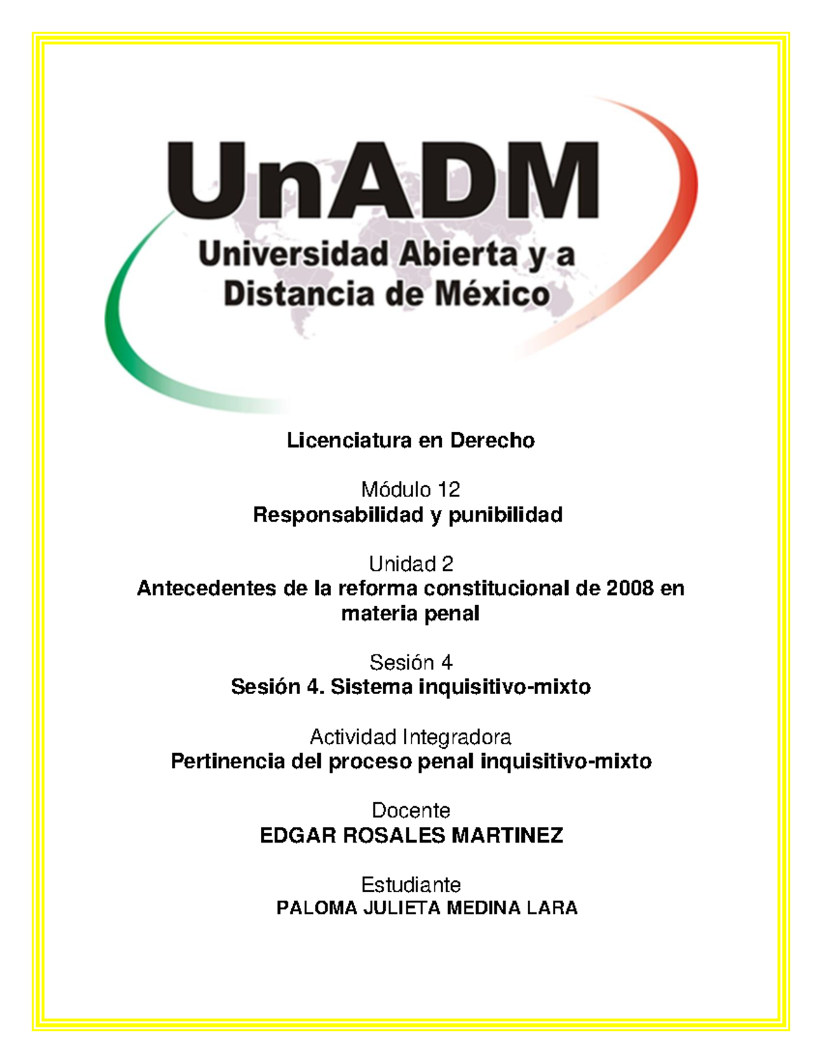 M12 U2 S4 PAML - Responsabilidad Y Punibilidad - Licenciatura En ...