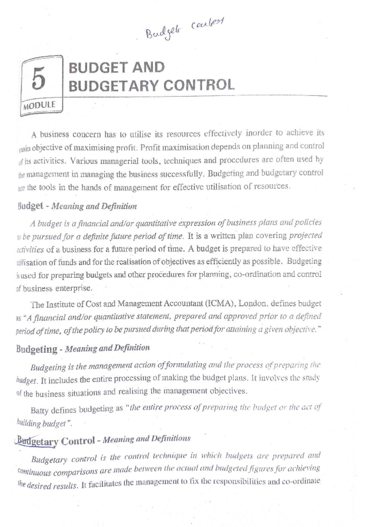 Cost Ac 2 Module 5 - Cost Accounting 2 Based On Mgu Syllabus - Studocu