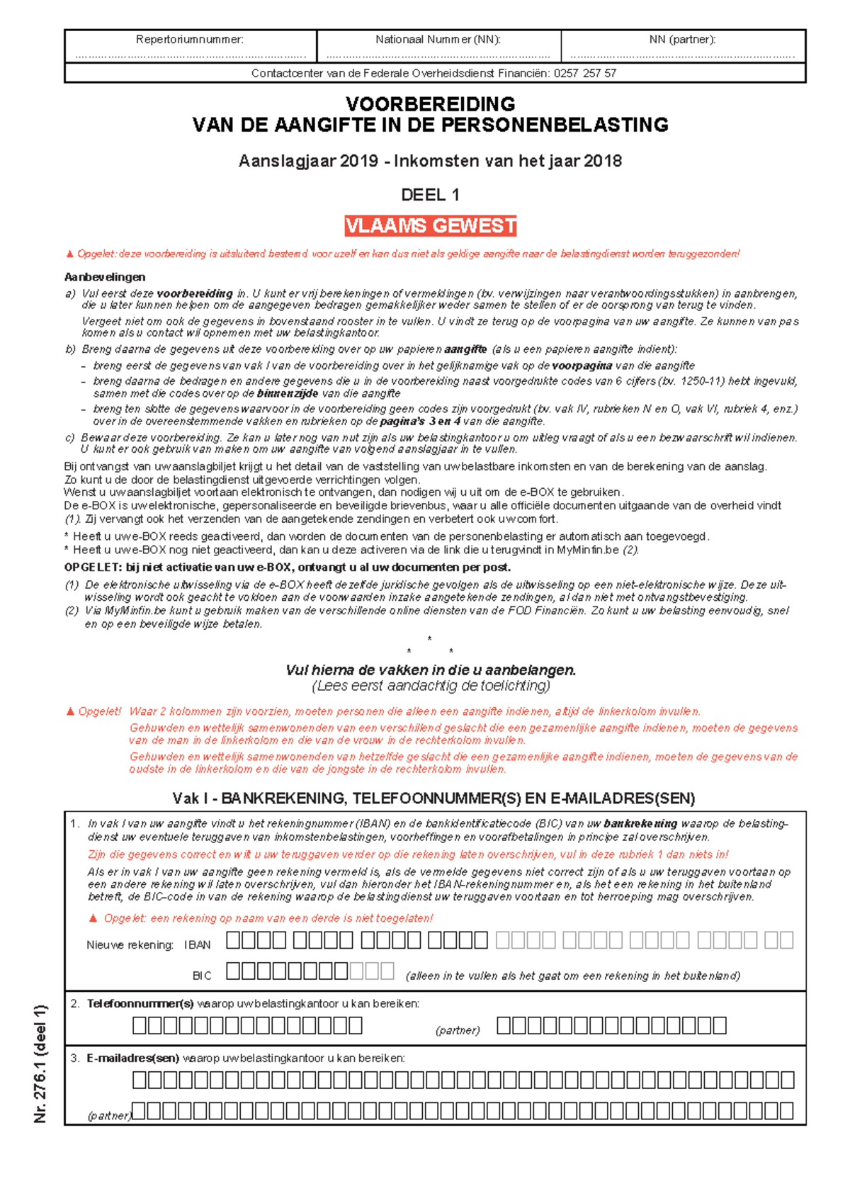 Aangifte - Deel 1 - Oefening - Repertoriumnummer: - Studocu