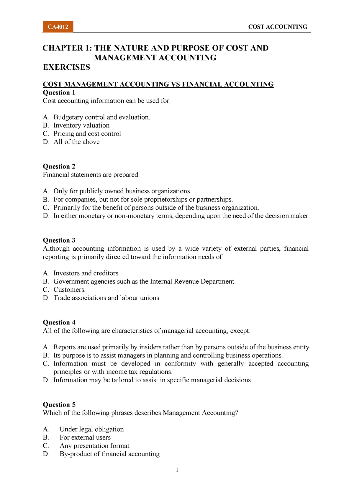 What Are The Contemporary Issues In Cost And Management Accounting