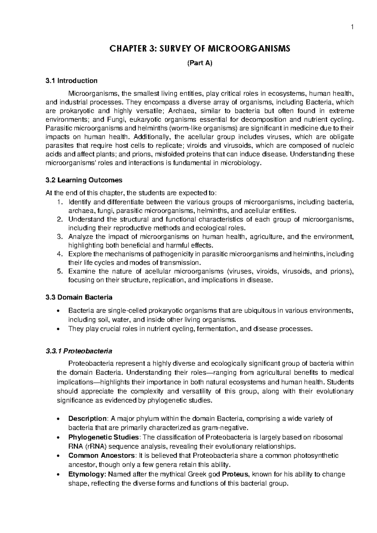 Diversity of Microorganisms - Bacteria and Archaea - CHAPTER 3 : SURVEY ...