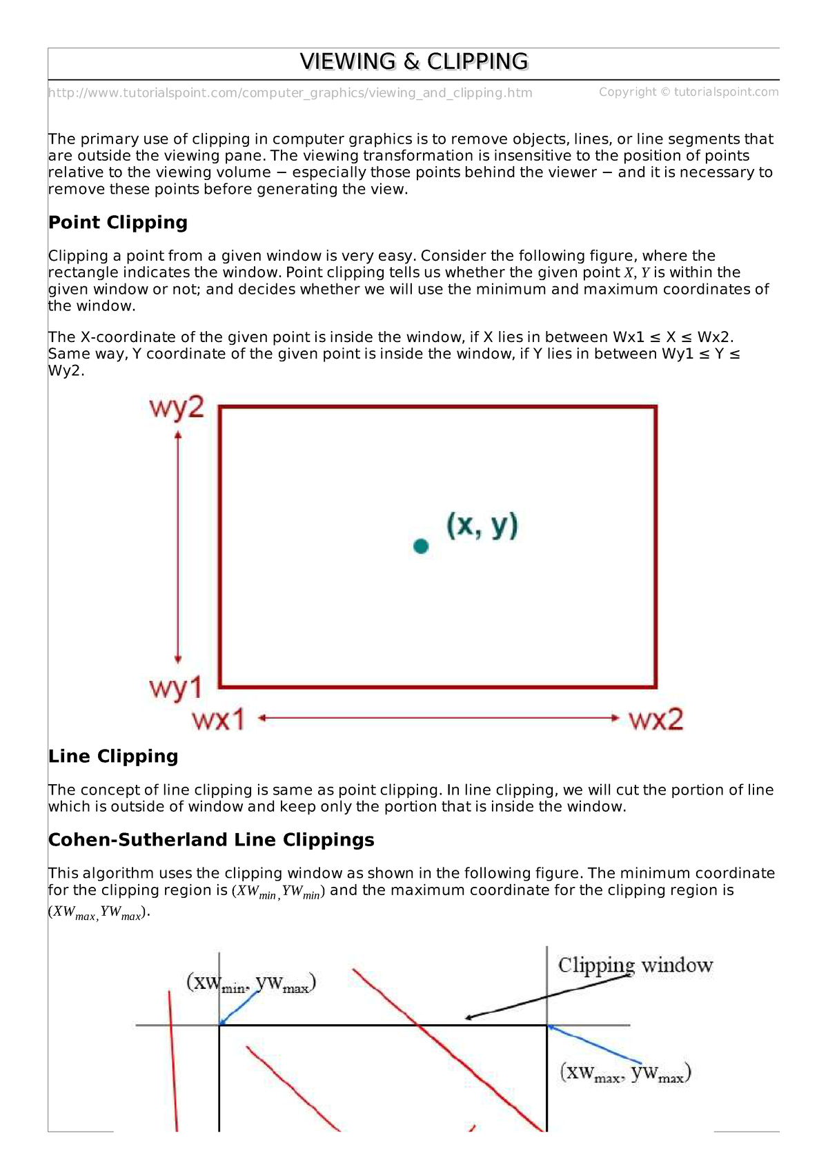 Viewing And Clipping - Tutorialspoint/computer_graphics/viewing_and ...