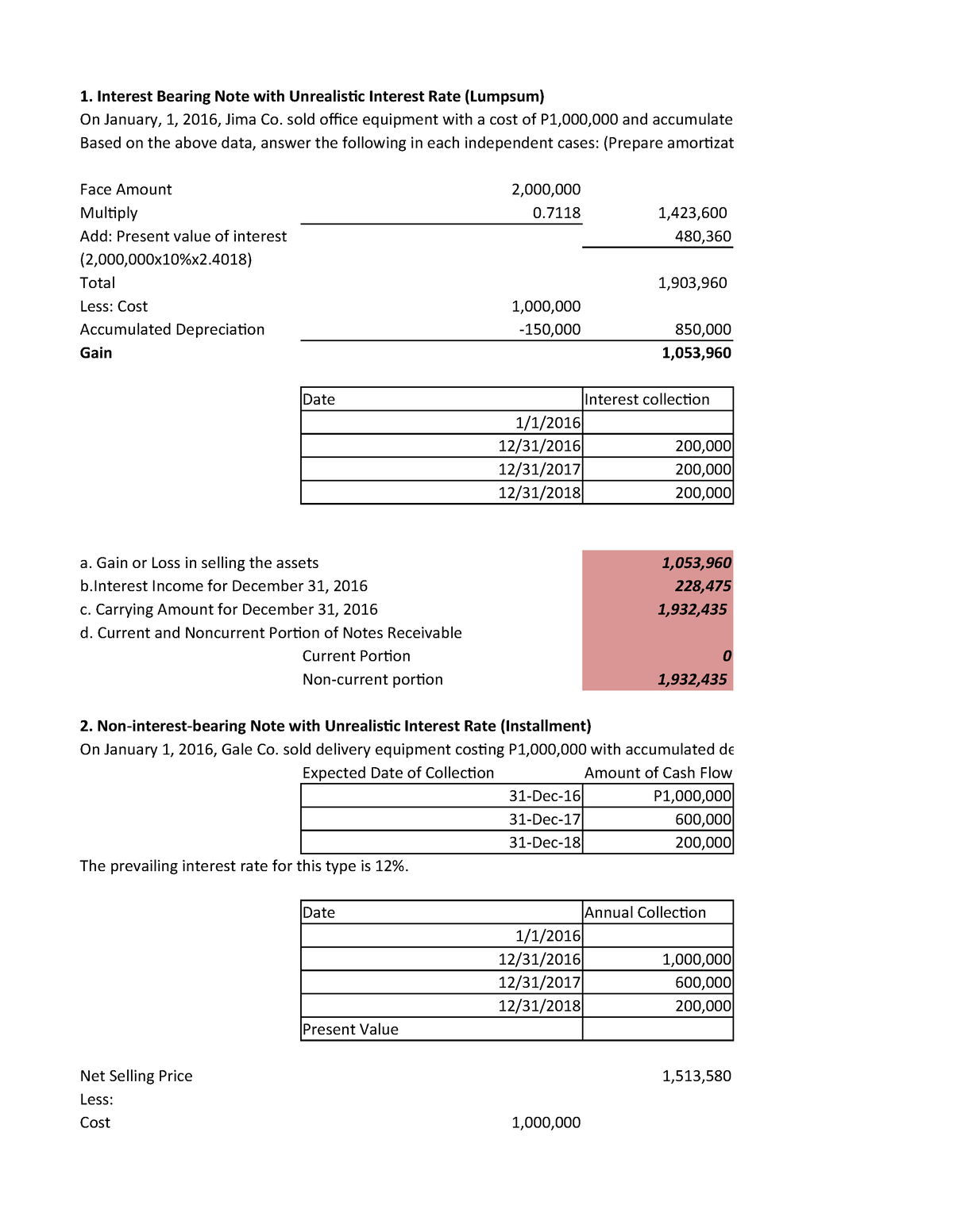 assignment of notes receivable