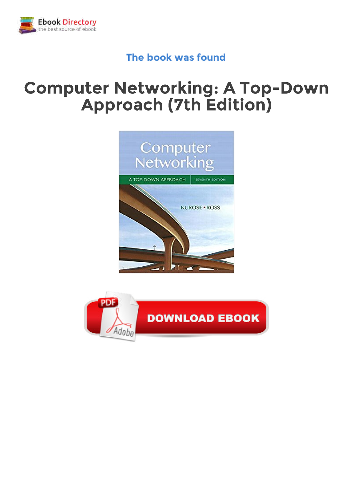 Computer Networking A Top Down Approach - Ã¢â‚¬Â• The Text Works Its ...