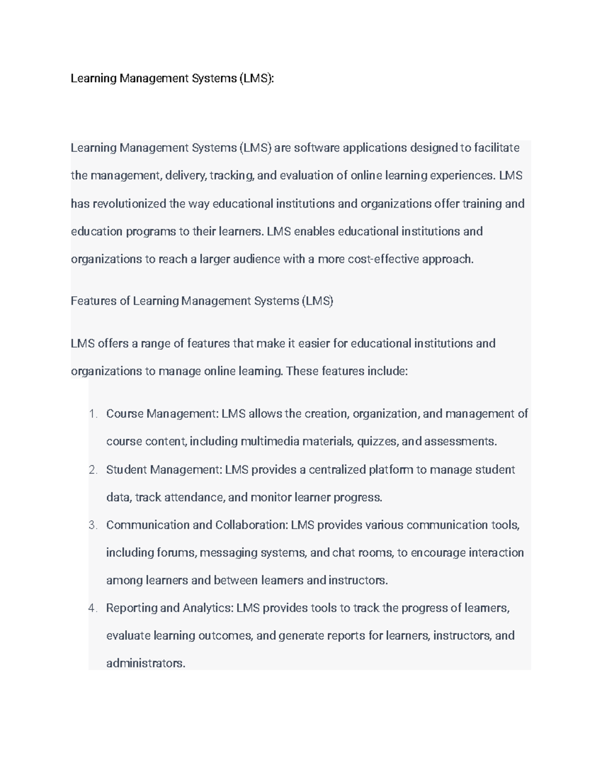Learning Management Systems (LMS) - LMS has revolutionized the way ...