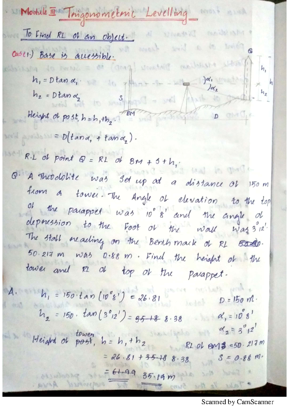 Survey Module 3 - Basics of Civil engineering - Studocu