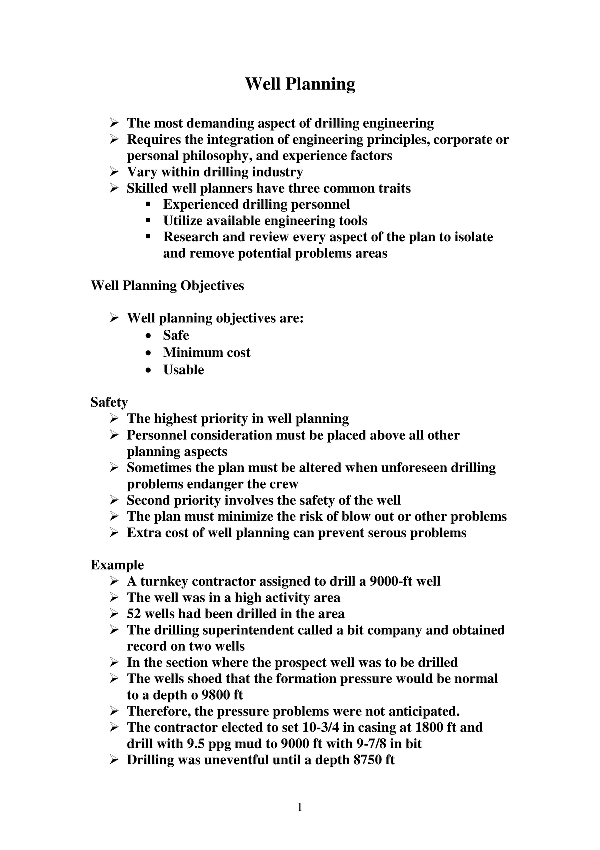 Well Planning - Petroleum Engg - Well Planning The Most Demanding ...