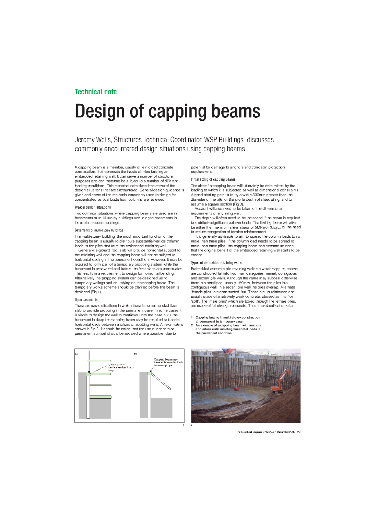 Capping Beam Design - The Structural Engineer 87 (23/24) 1 December ...