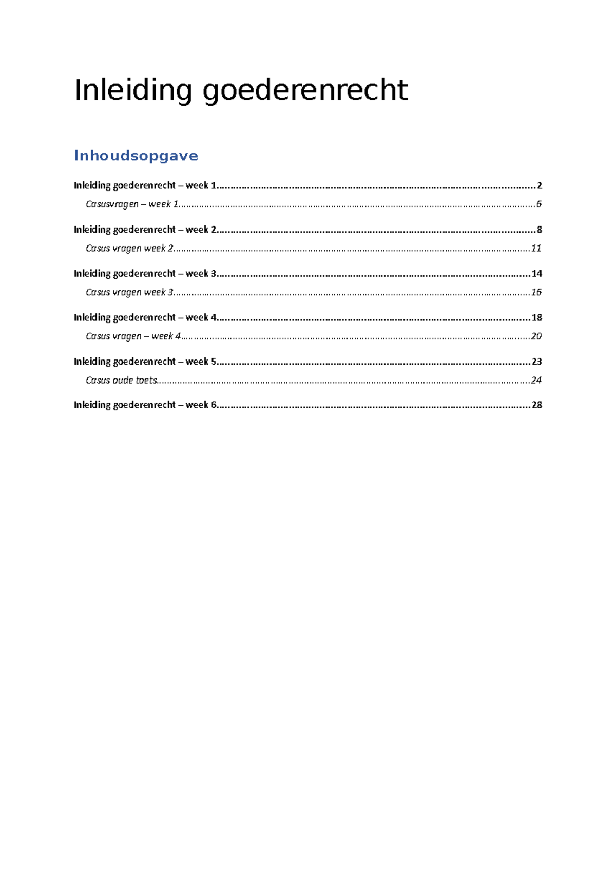 Inleiding Goederenrecht - Inleiding Goederenrecht Inleiding ...