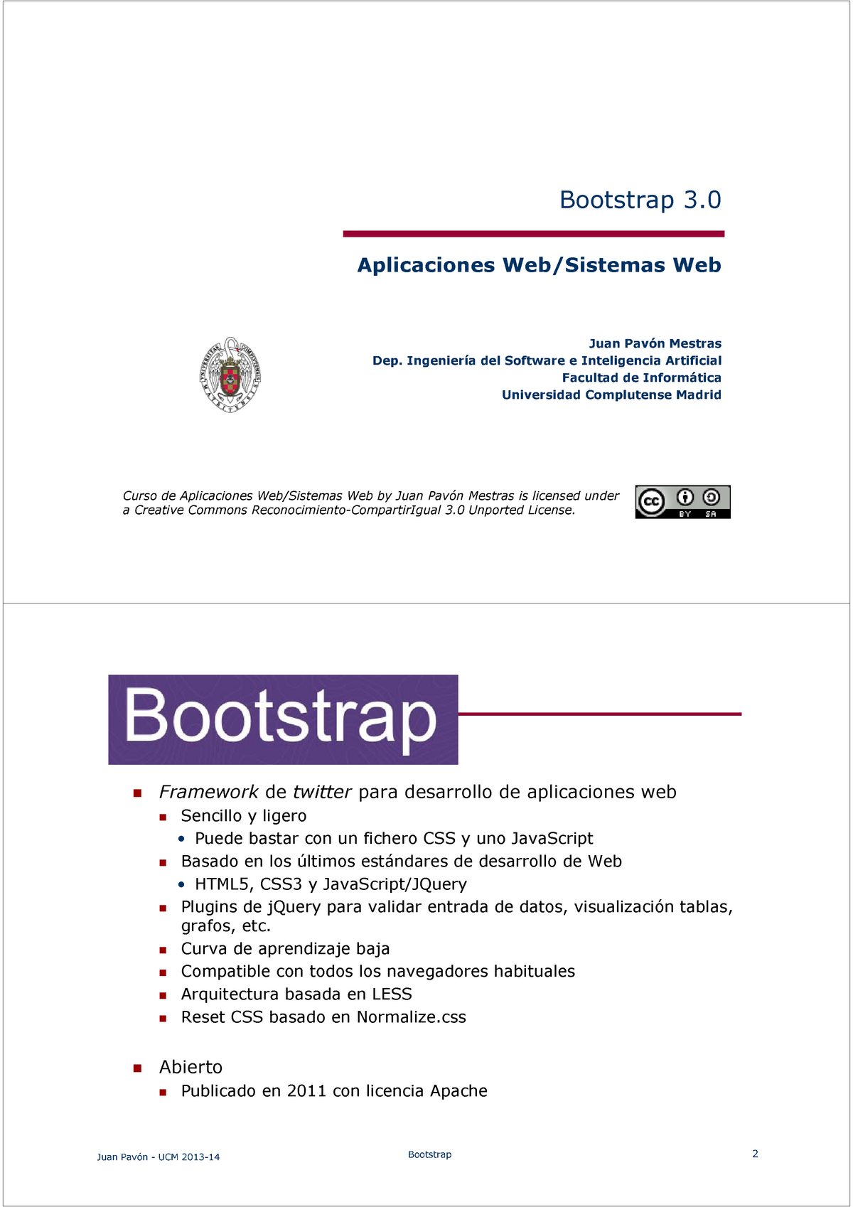 26-Bootstrap - Gfcbh,l - Bootstrap 3. Ap Lica Cion E S W E B / Sist E M ...