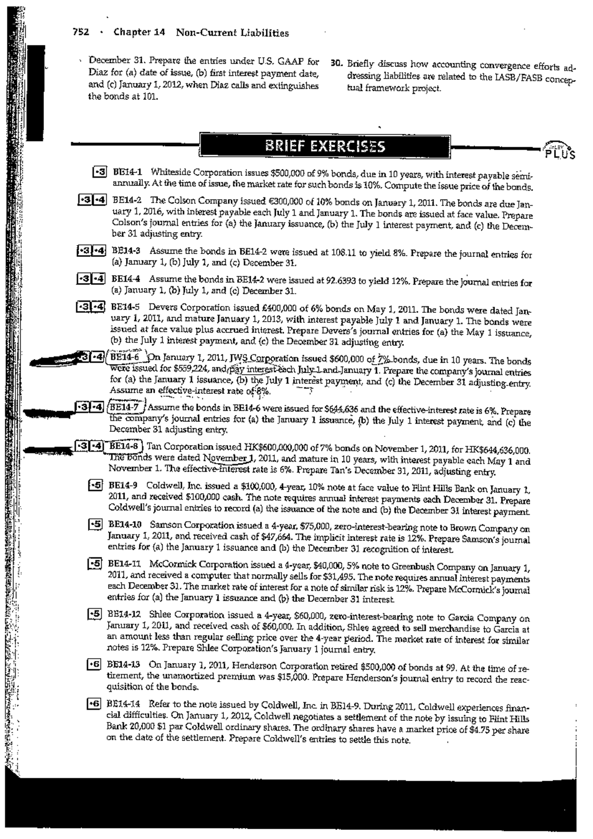 Chapter 14 and 15 Exercises copy - Financial Accounting - StuDocu