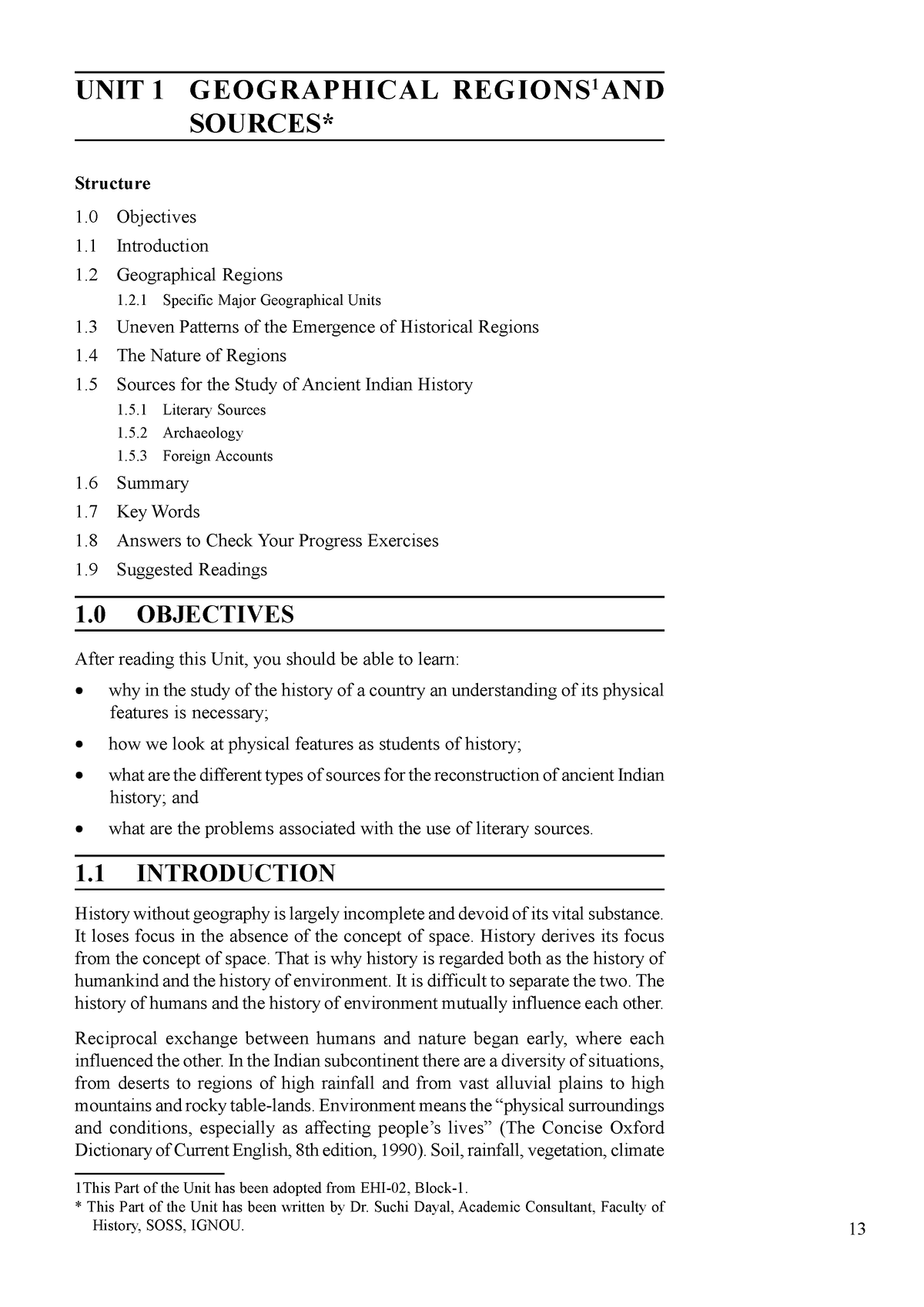 Unit1 - This IGNOU Resource Was Uploaded On Egyankosh. - Geographical ...