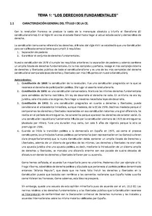 Tema 8 - Apuntes Dados Por El Profesor - Grado En Derecho - Derechos ...