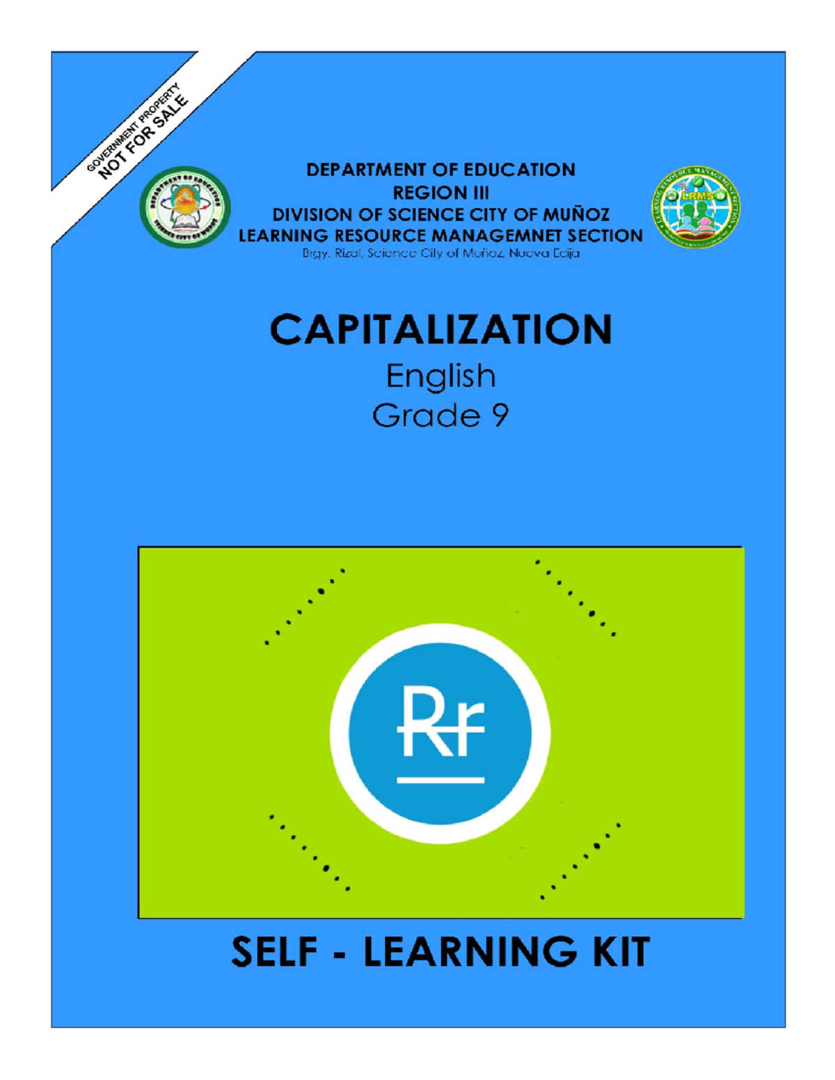 SelfLearning Kit Capitalization FOREWORD This SelfLearning Kit is designed to Provide