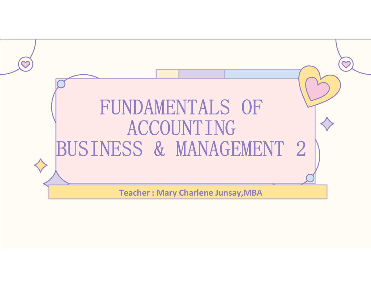 FABM2-SCI - NOTES ON FABM 2 - FUNDAMENTALS OF ACCOUNTING BUSINESS ...