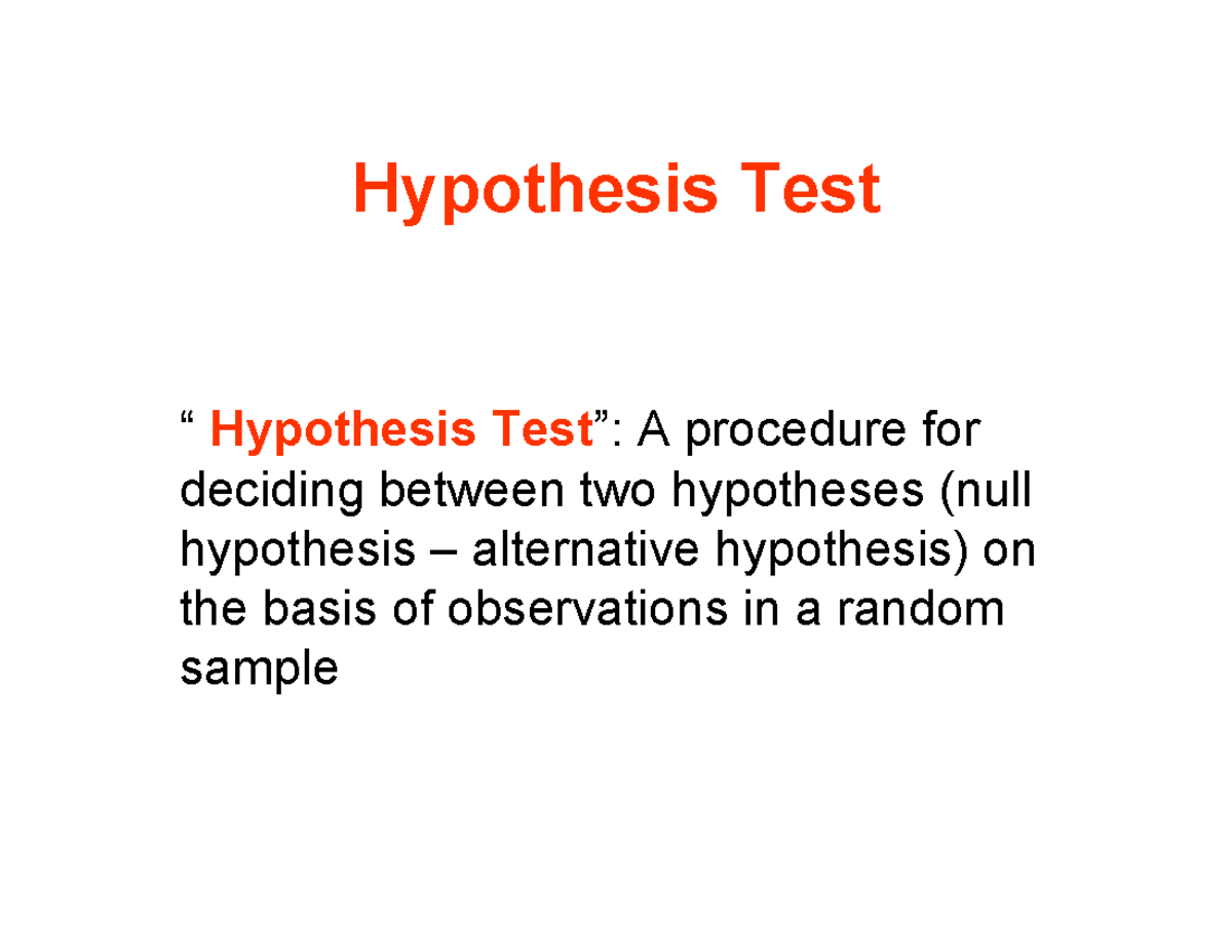 Statistics Lecture 4 One Sample Test N [Compatibility Mode ...