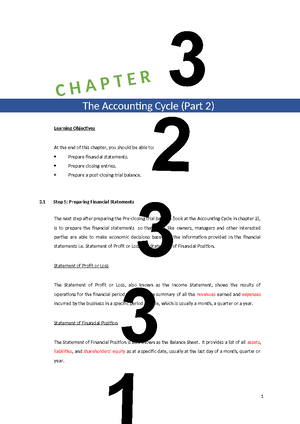 Chapter 2 Double Entry System & Acc Cycle Part 1 BACC lecture notes ...