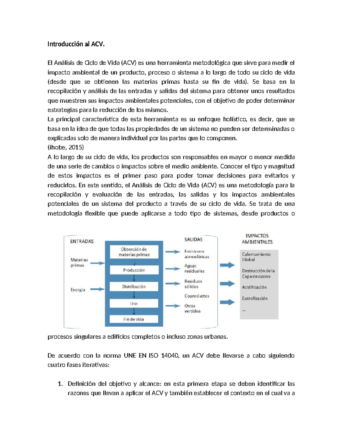 Introducción al ACV - cfvgbhnjm - Introducción al ACV. El Análisis de ...